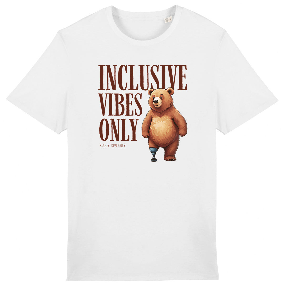 Inclusive Vibes Only | Organic Unisex Adult T-Shirt - front_0