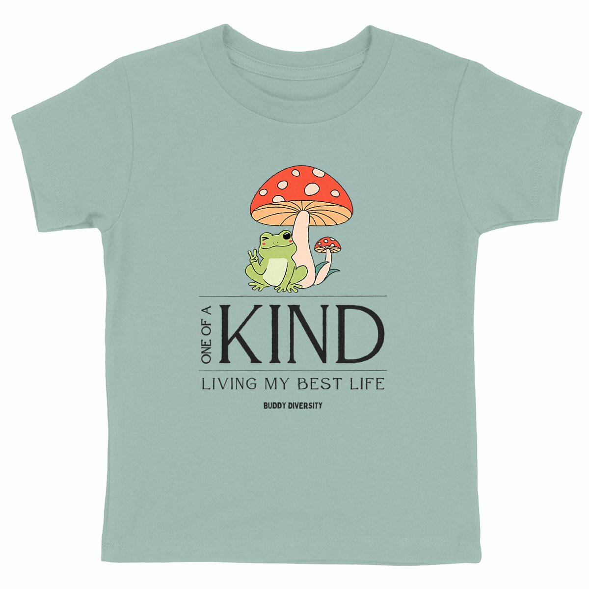 Inclusive Vibes Only | Dino with a prosthetic leg | Organic Kids T-Shirt