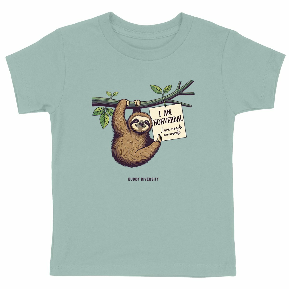 I am nonverbal | Love needs no words | Organic Kids T-shirt
