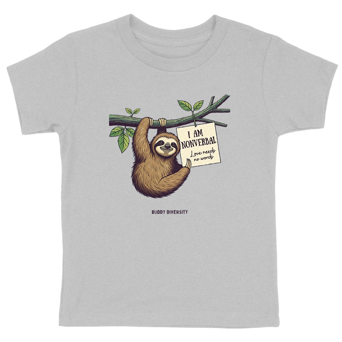 I am nonverbal | Love needs no words | Organic Kids T-shirt