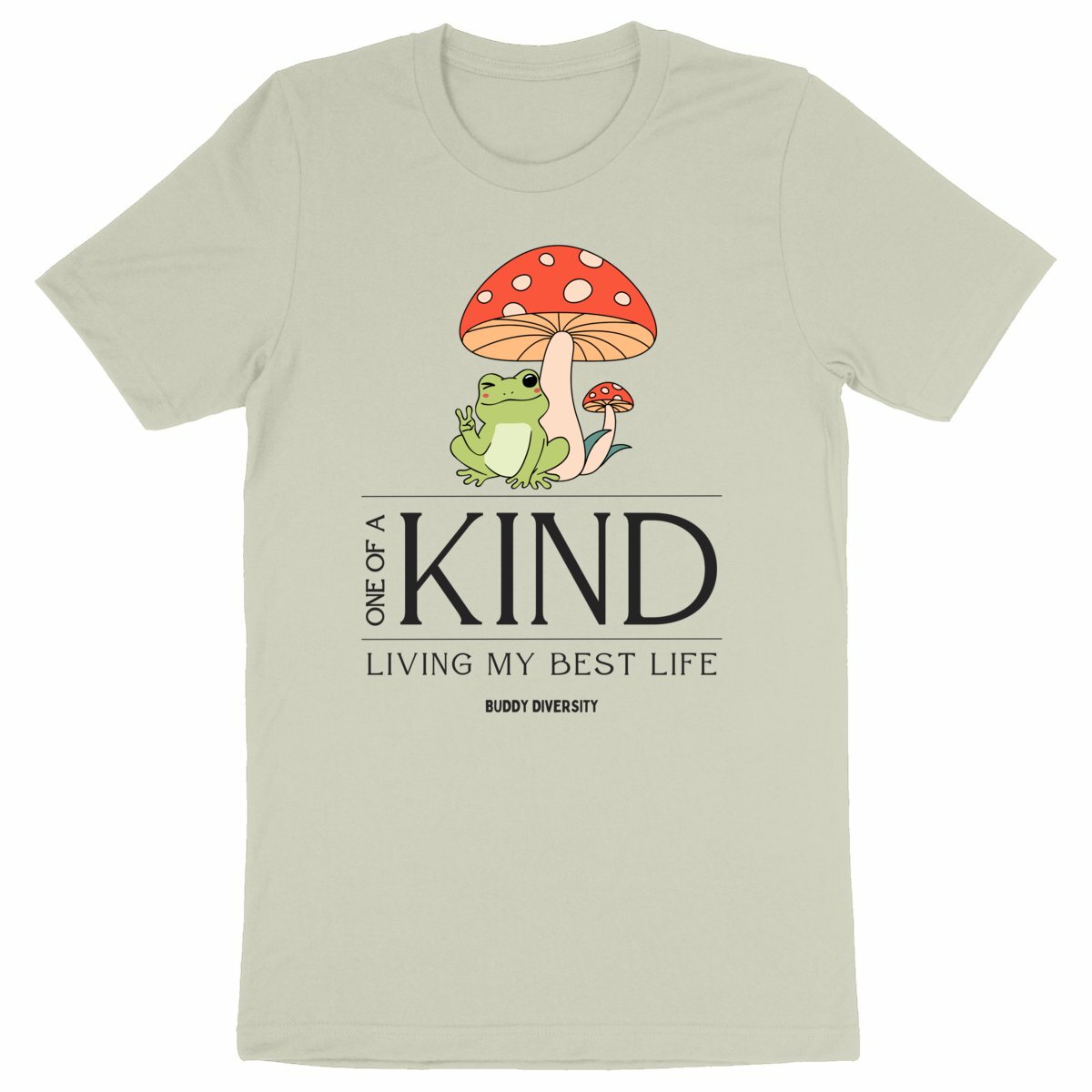 Inclusive Vibes Only | Dino with a prosthetic leg | Organic Adult Unisex T-Shirt