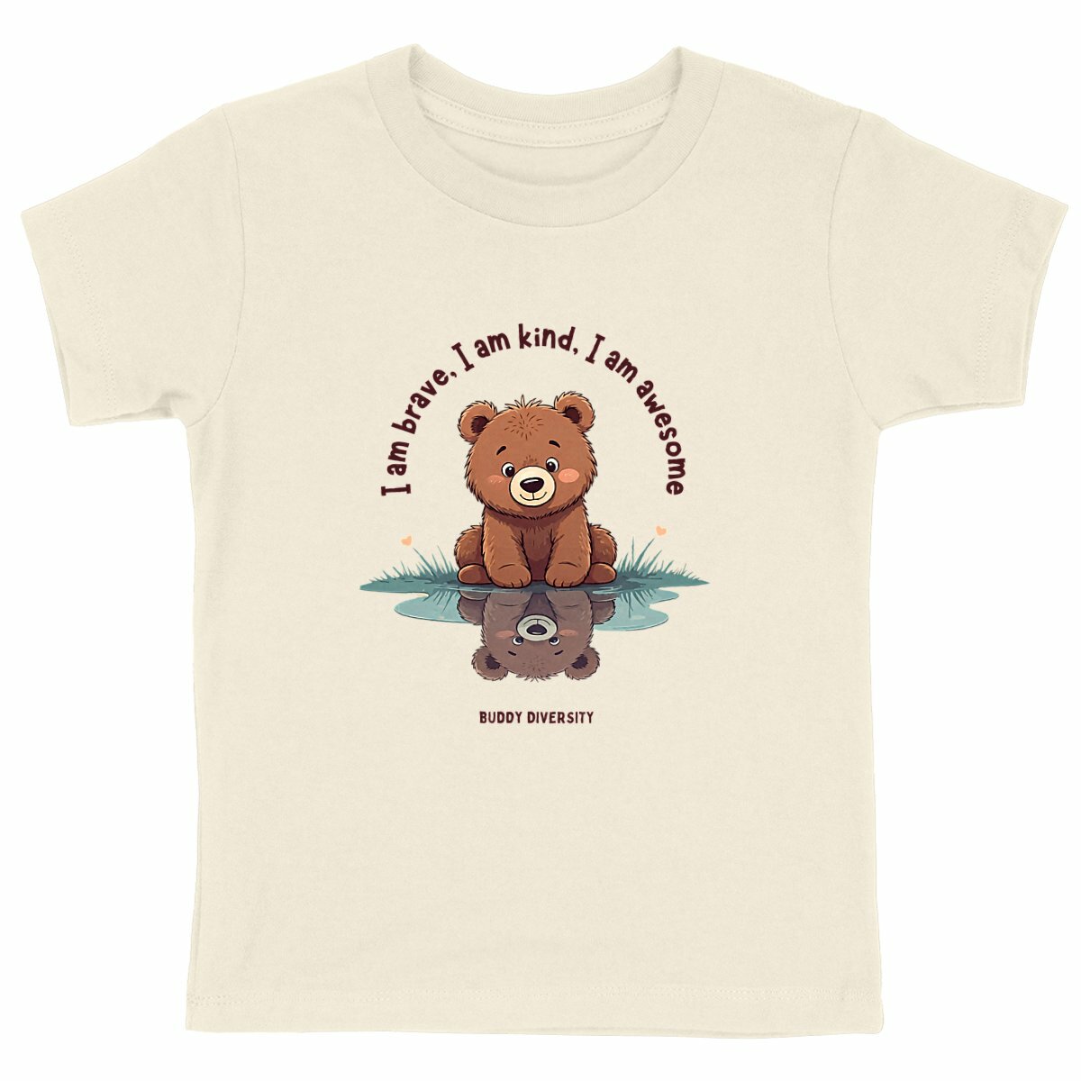 I am brave, I am kind, I am awesome | Organic Kids T-shirt