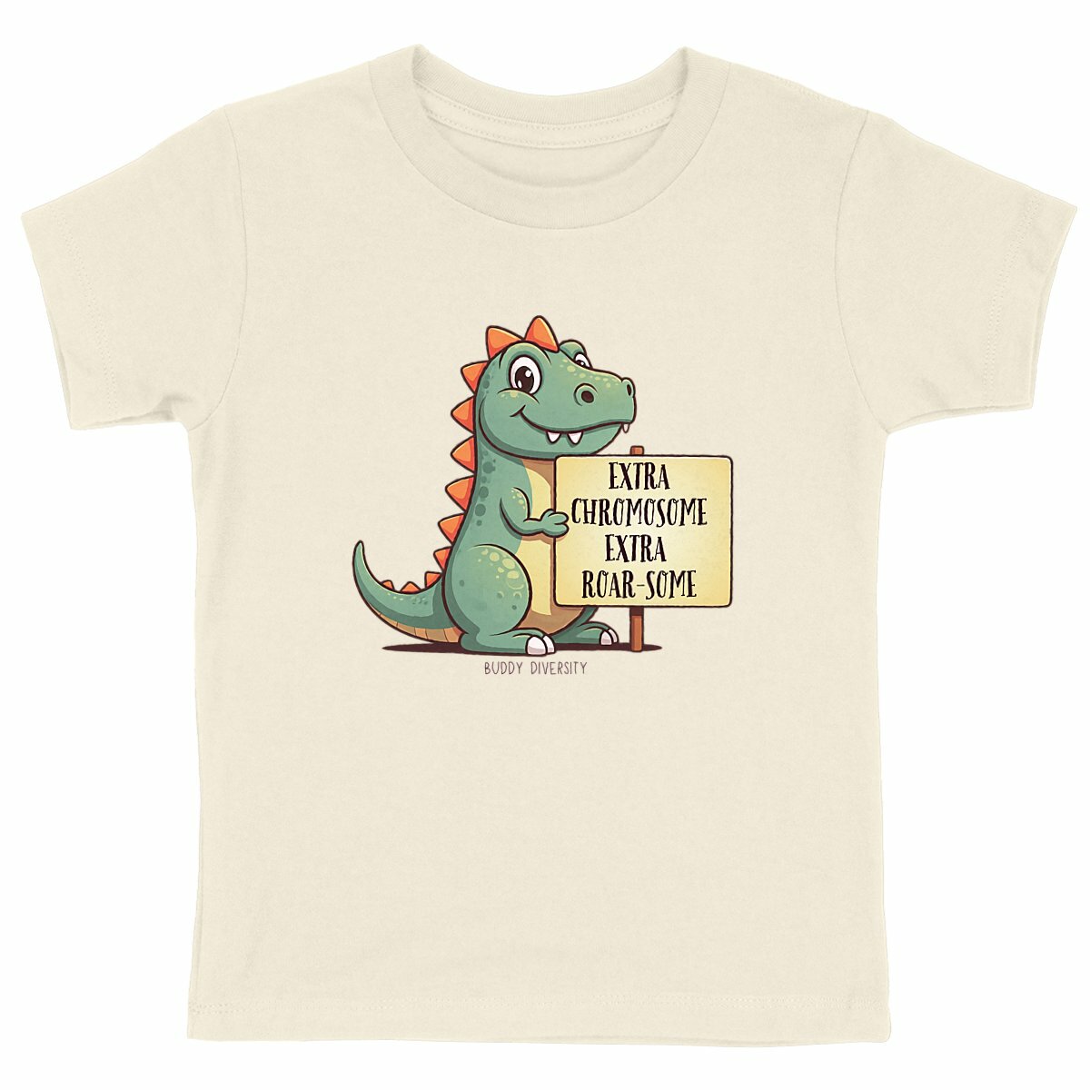 Rocking an extra chromosome | Organic Kids T-shirt - front_natural