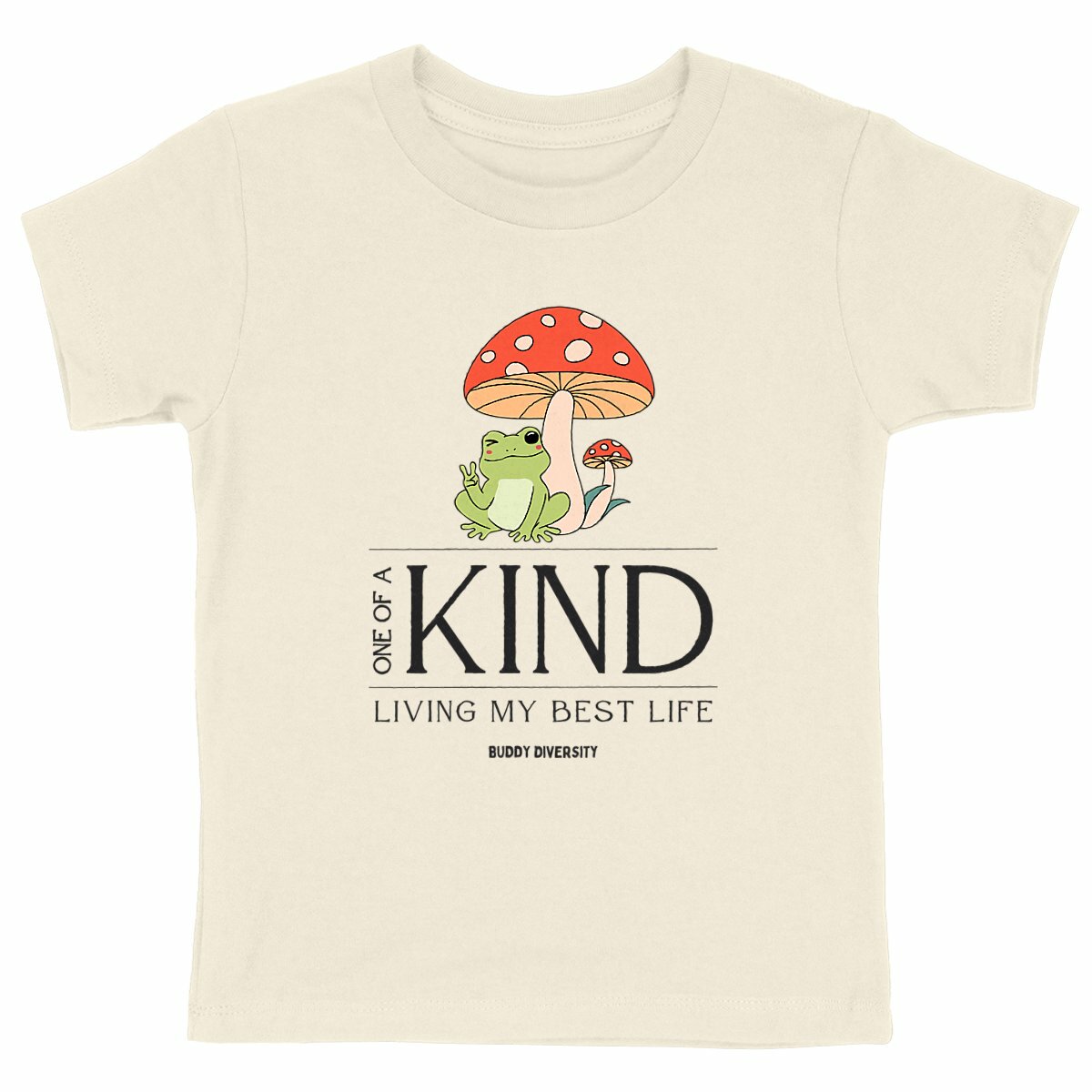 Inclusive Vibes Only | Dino with a prosthetic leg | Organic Kids T-Shirt