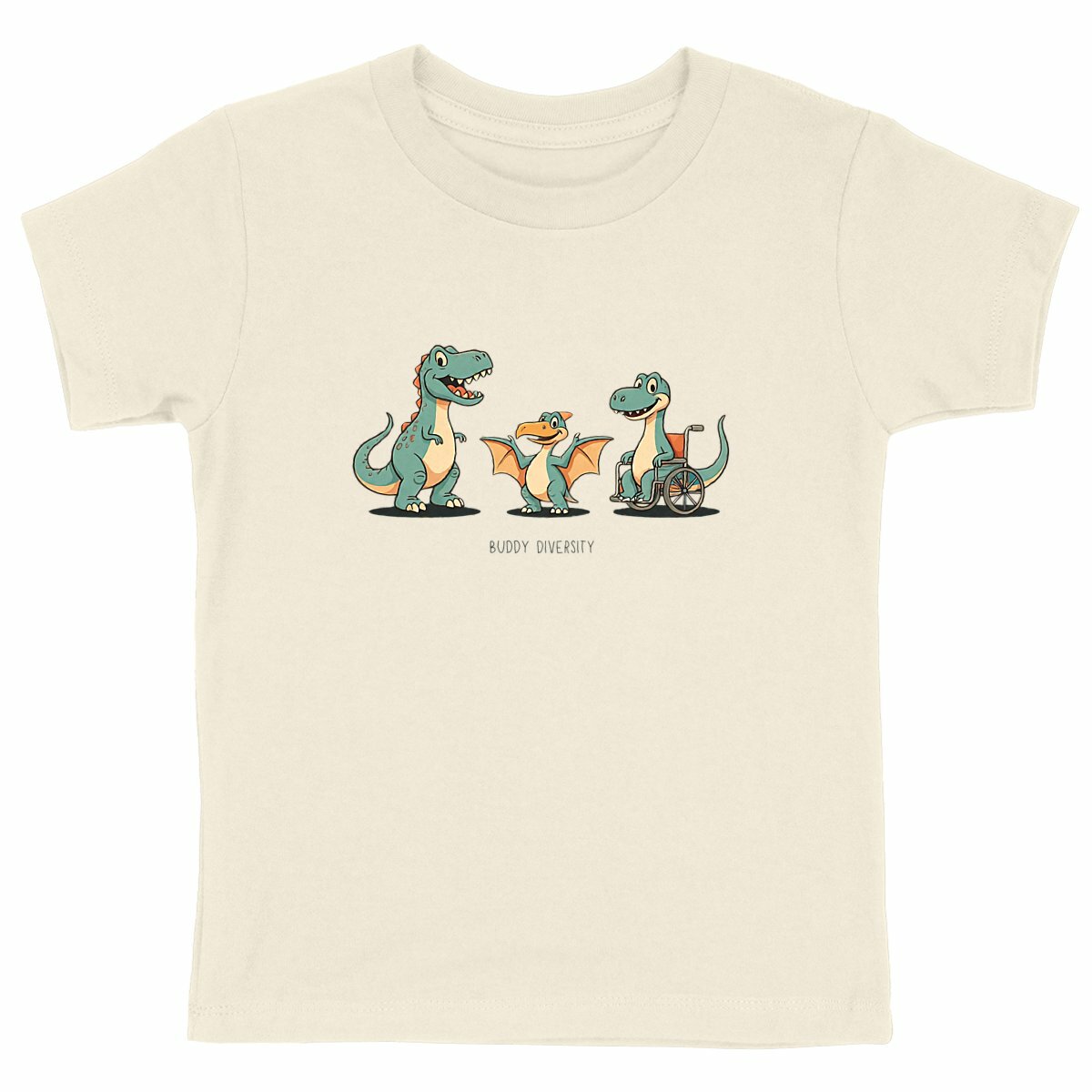 We should be friends | Organic Kids T-shirt - front_natural