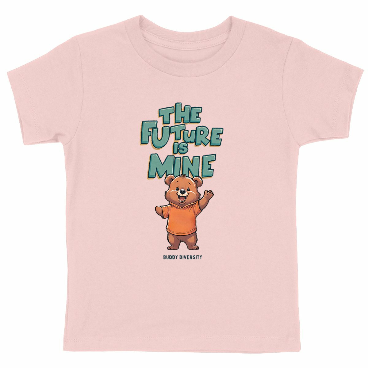 The future is mine | Bear with upper limb loss | Unisex Organic Kids T-shirt
