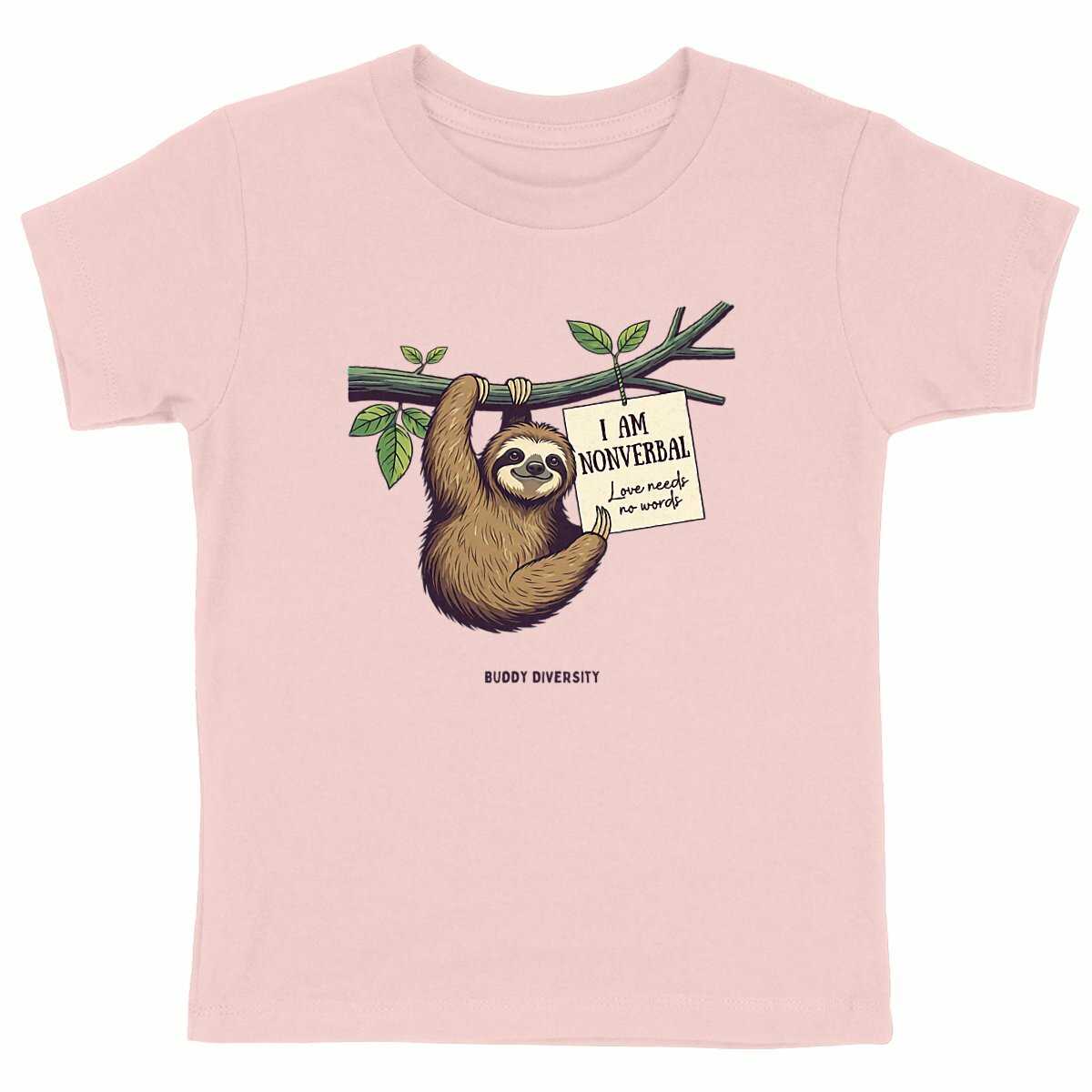 I am nonverbal | Love needs no words | Organic Kids T-shirt