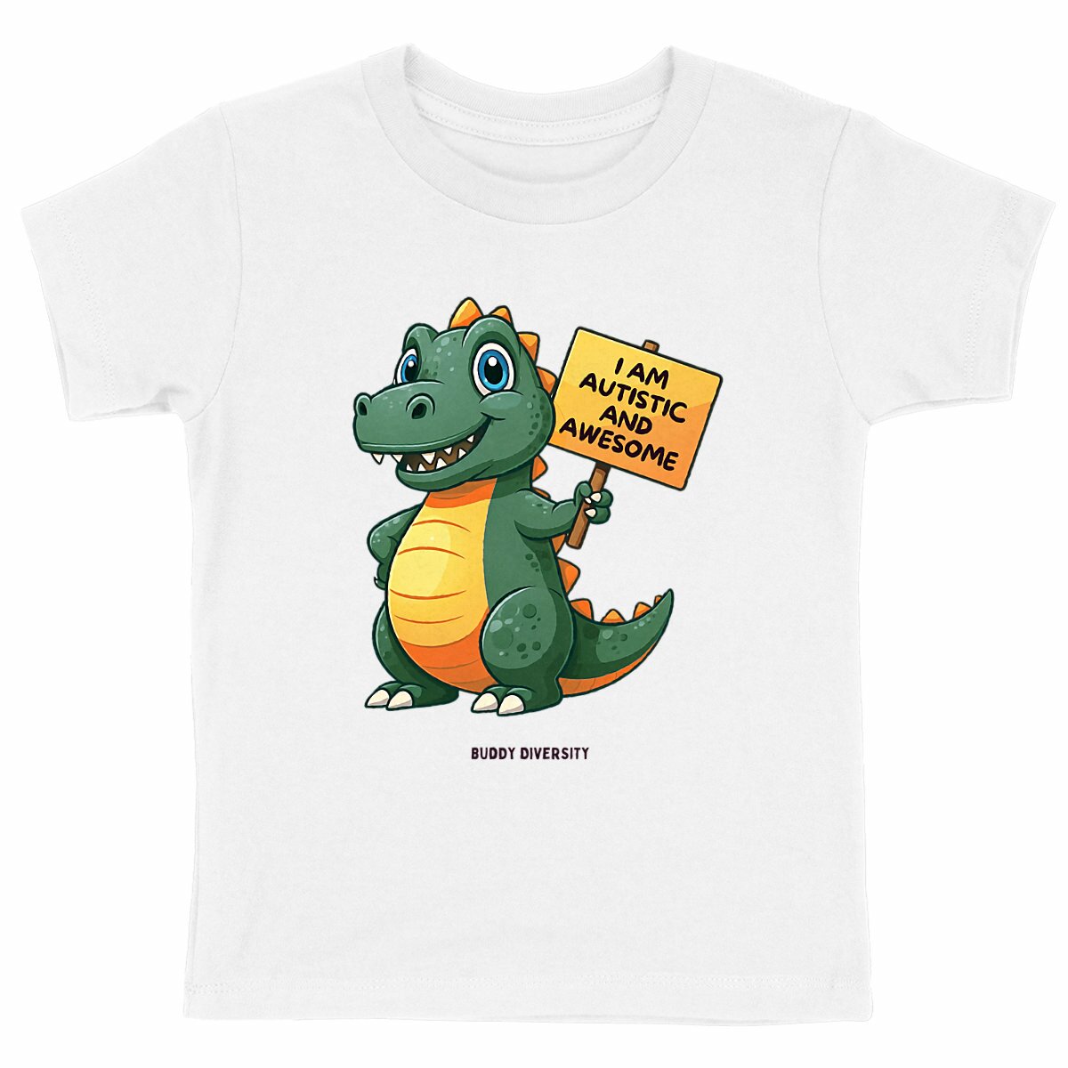 Autistic & Awesome | Inclusive Vibes only | Organic Cotton Kids T-shirt