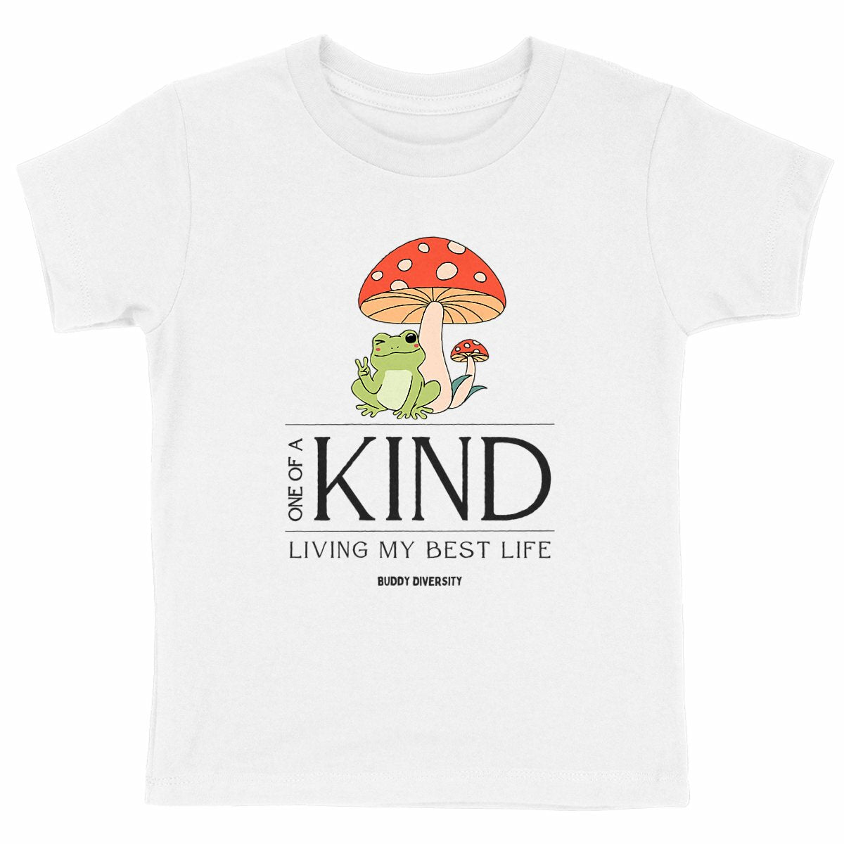 Inclusive Vibes Only | Dino with a prosthetic leg | Organic Kids T-Shirt