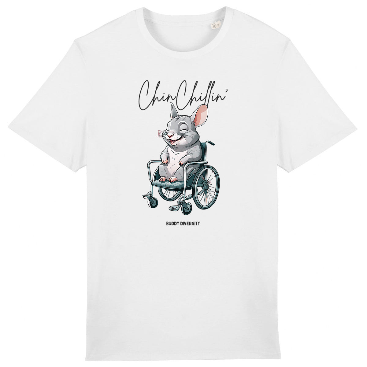 ChinChillin' | Chinchilla in a wheelchair | Organic Unisex AdultT-Shirt