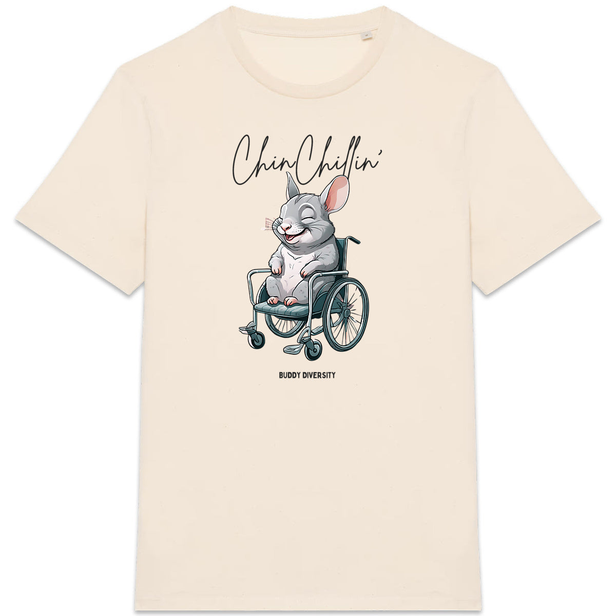 ChinChillin' | Chinchilla in a wheelchair | Organic Unisex AdultT-Shirt