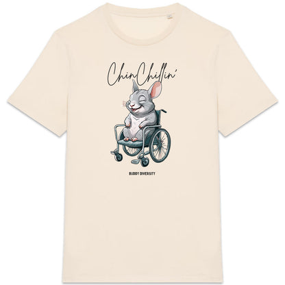 ChinChillin' | Chinchilla in a wheelchair | Organic Unisex AdultT-Shirt