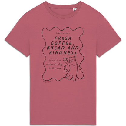 Fresh coffee, bread and kindness | Unisex T-shirt | Vuxen - front_2