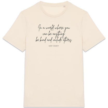 In a world where you can be anything, be kind and include others | Unisex Adult Sweatshirt - front_3