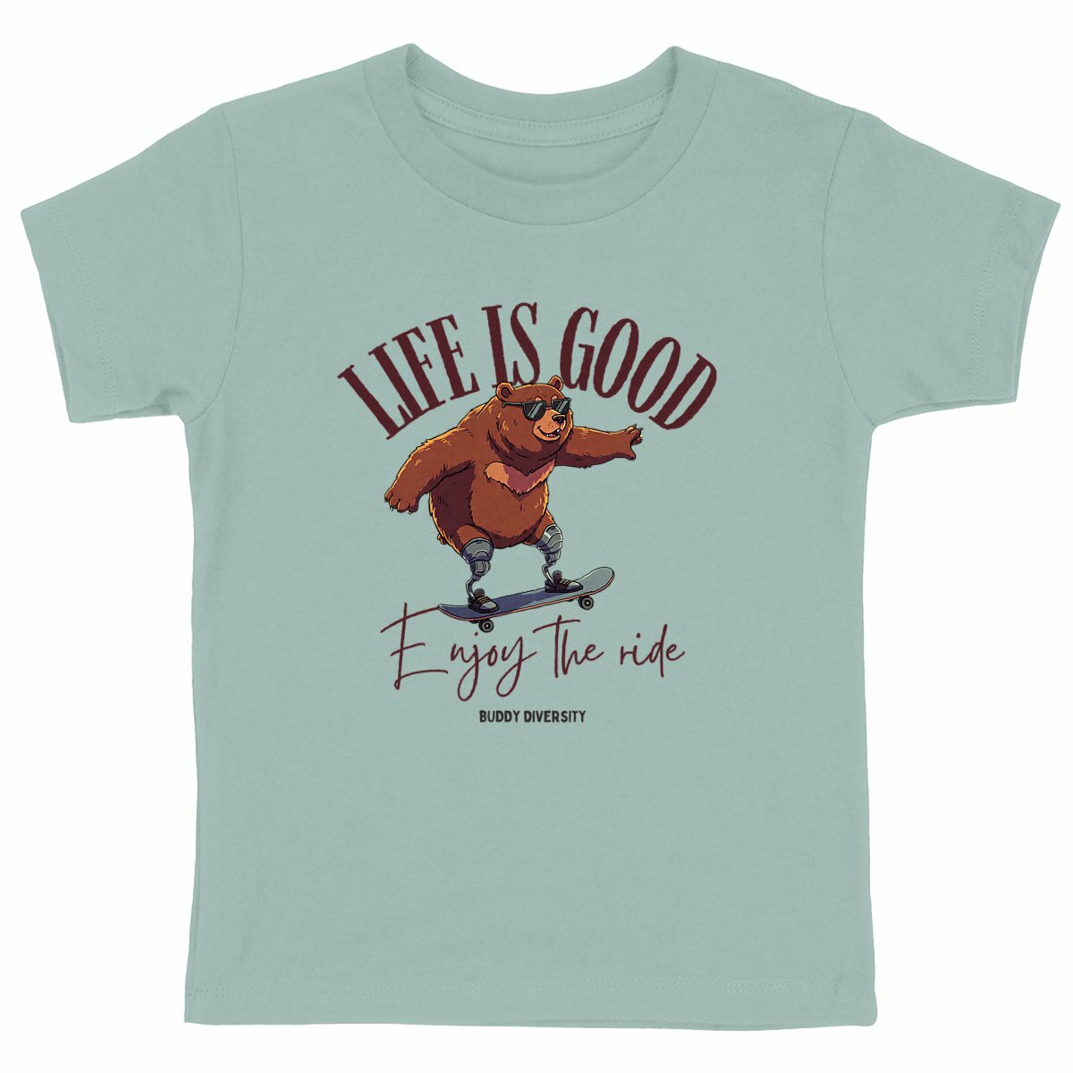 Life is good | Enjoy the ride | Organic Kids T-shirt