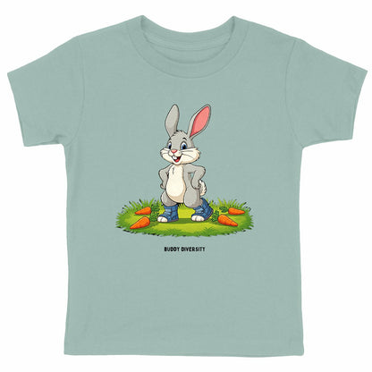 Bunny with bilateral AFOs | Organic Cotton Kids T-shirt