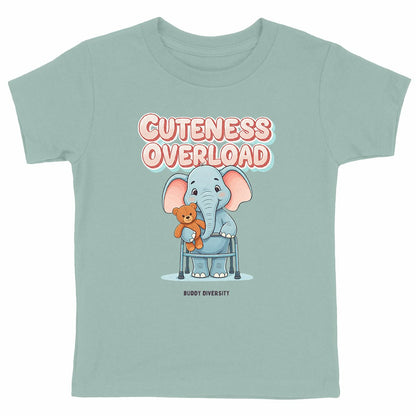 Cuteness overload | Elephant with walker | Organic Kids T-shirt