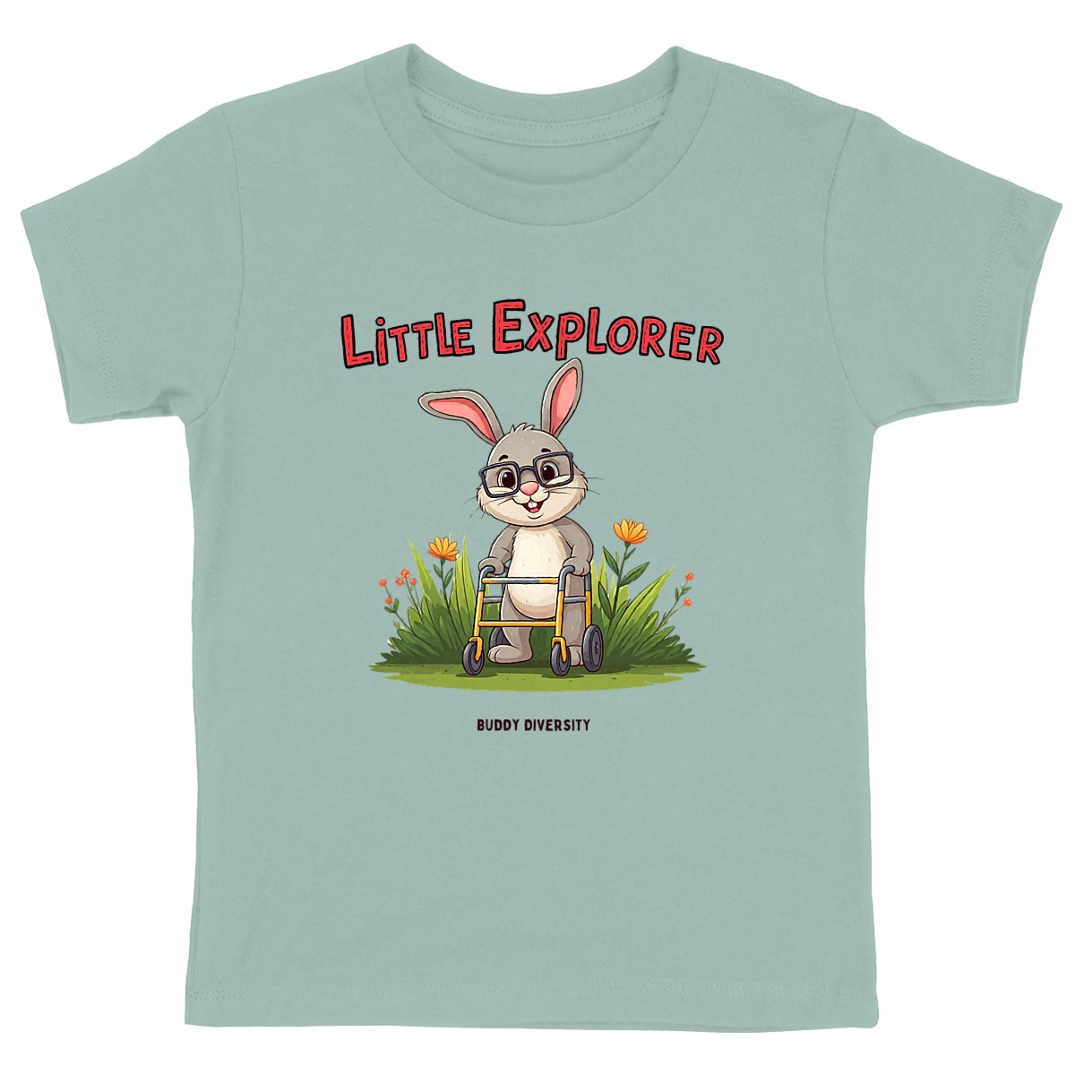 Super Zebra | Zebra in a wheelchair | Organic Kids T-Shirt 