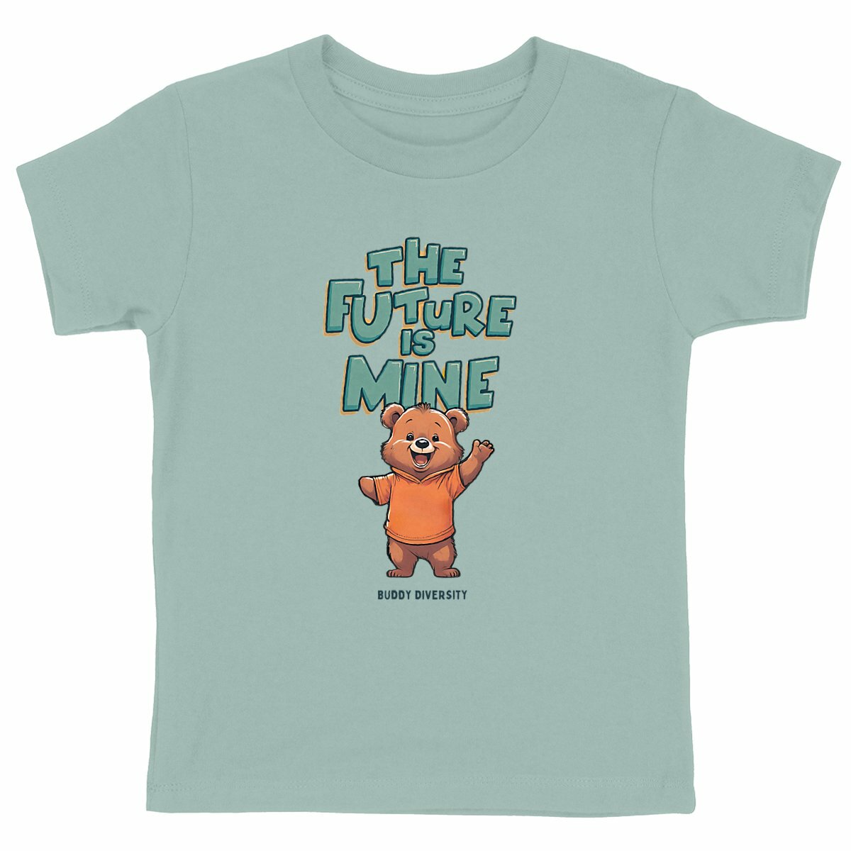 The future is mine | Bear with upper limb loss | Unisex Organic Kids T-shirt