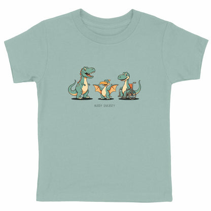 We should be friends | Organic Kids T-shirt - front_green