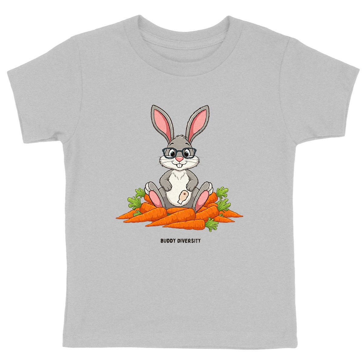 Bunny with an Ostomy pouch | Organic Cotton Kids T-shirt