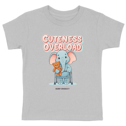 Cuteness overload | Elephant with walker | Organic Kids T-shirt