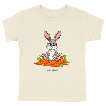 Bunny with an Ostomy pouch | Organic Cotton Kids T-shirt