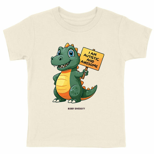 Autistic & Awesome | Inclusive Vibes only | Organic Cotton Kids T-shirt