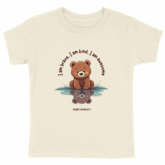 I am brave, I am kind, I am awesome | Organic Kids T-shirt