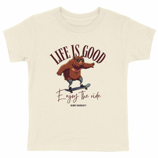 Life is good | Enjoy the ride | Organic Kids T-shirt