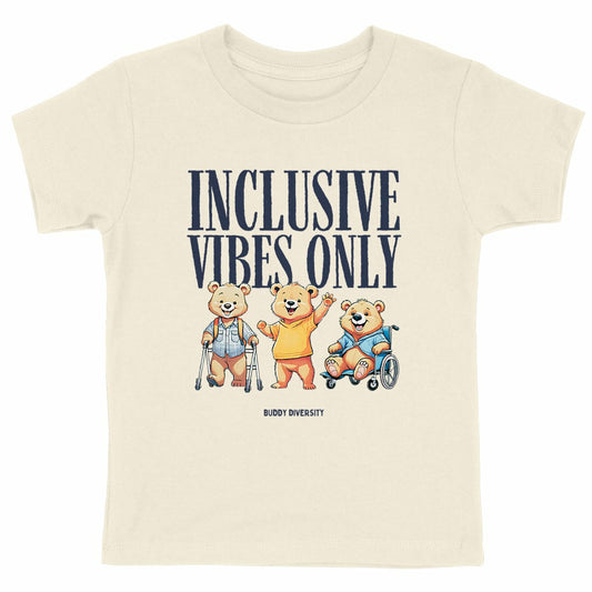 Inclusive Vibes Only | Bears with different abilities | Organix Kids T-shirt