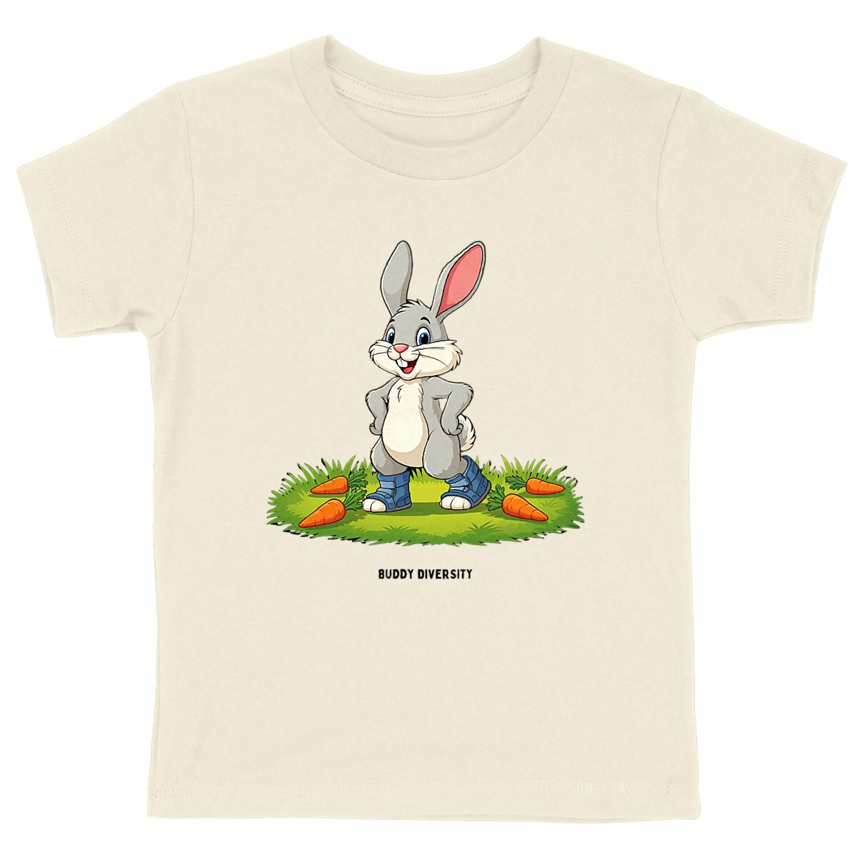 Bunny with bilateral AFOs | Organic Cotton Kids T-shirt