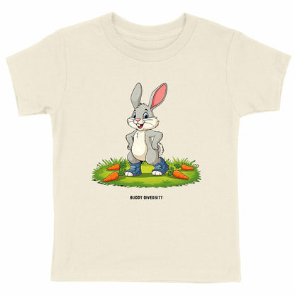 Bunny with bilateral AFOs | Organic Cotton Kids T-shirt