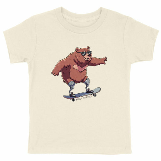 Life is good | Enjoy the ride | Organic Kids T-shirt - front_natural