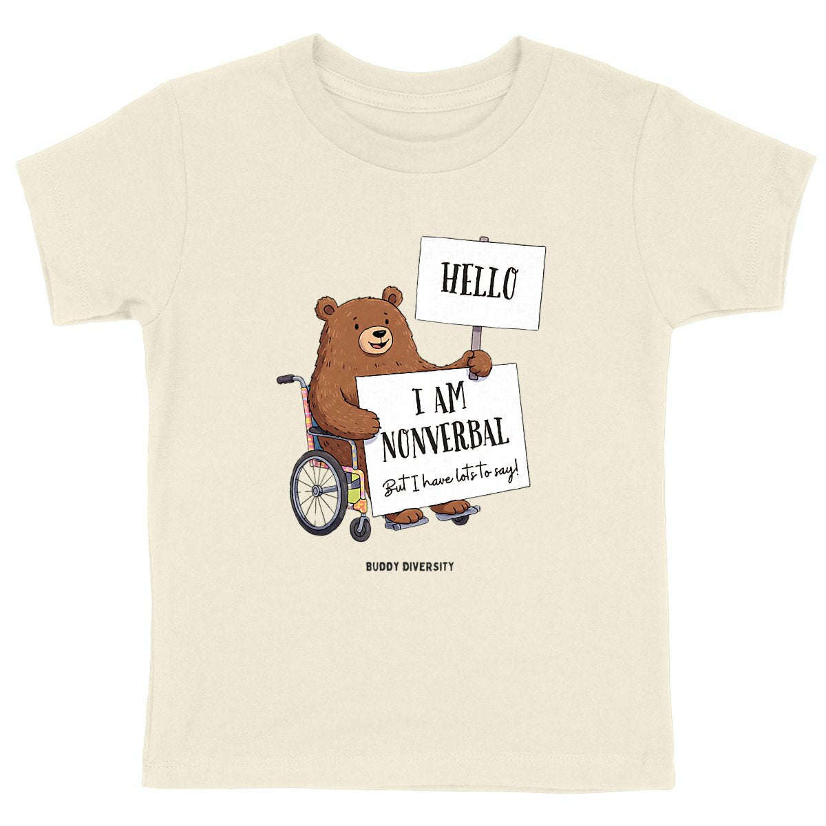 Hello I am nonverbal but I have lots to say | Organic Kids T-shirt
