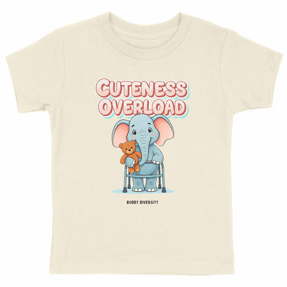 Cuteness overload | Elephant with walker | Organic Kids T-shirt