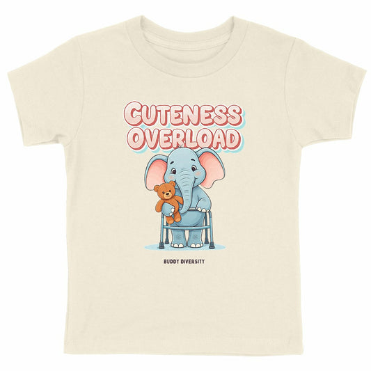 Cuteness overload | Elephant with walker | Organic Kids T-shirt