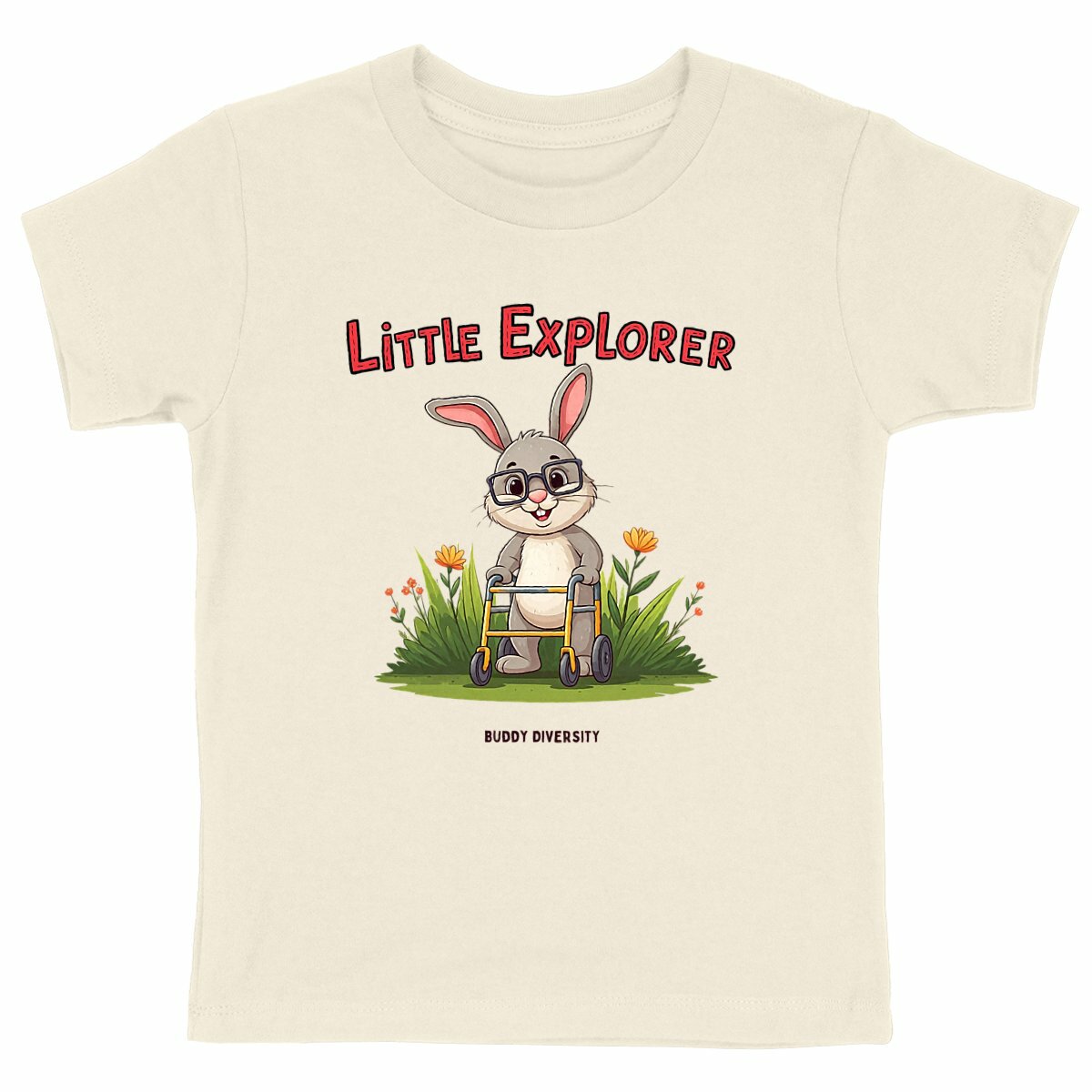 Super Zebra | Zebra in a wheelchair | Organic Kids T-Shirt 