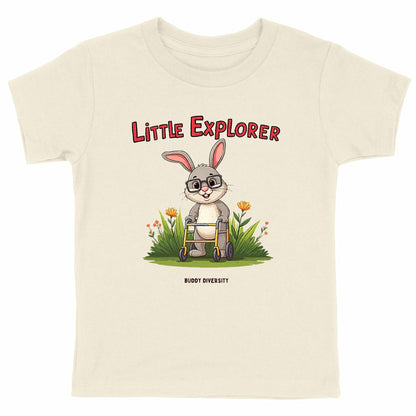 Super Zebra | Zebra in a wheelchair | Organic Kids T-Shirt 
