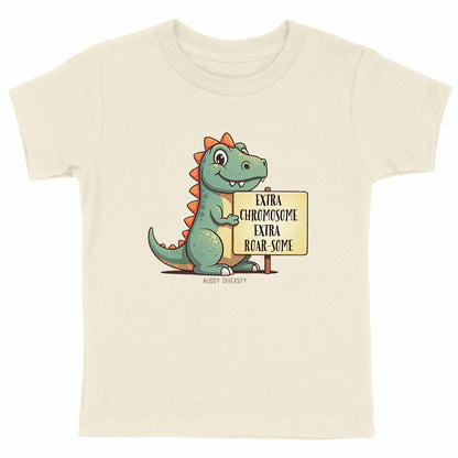 Rocking an extra chromosome | Organic Kids T-shirt - front_natural