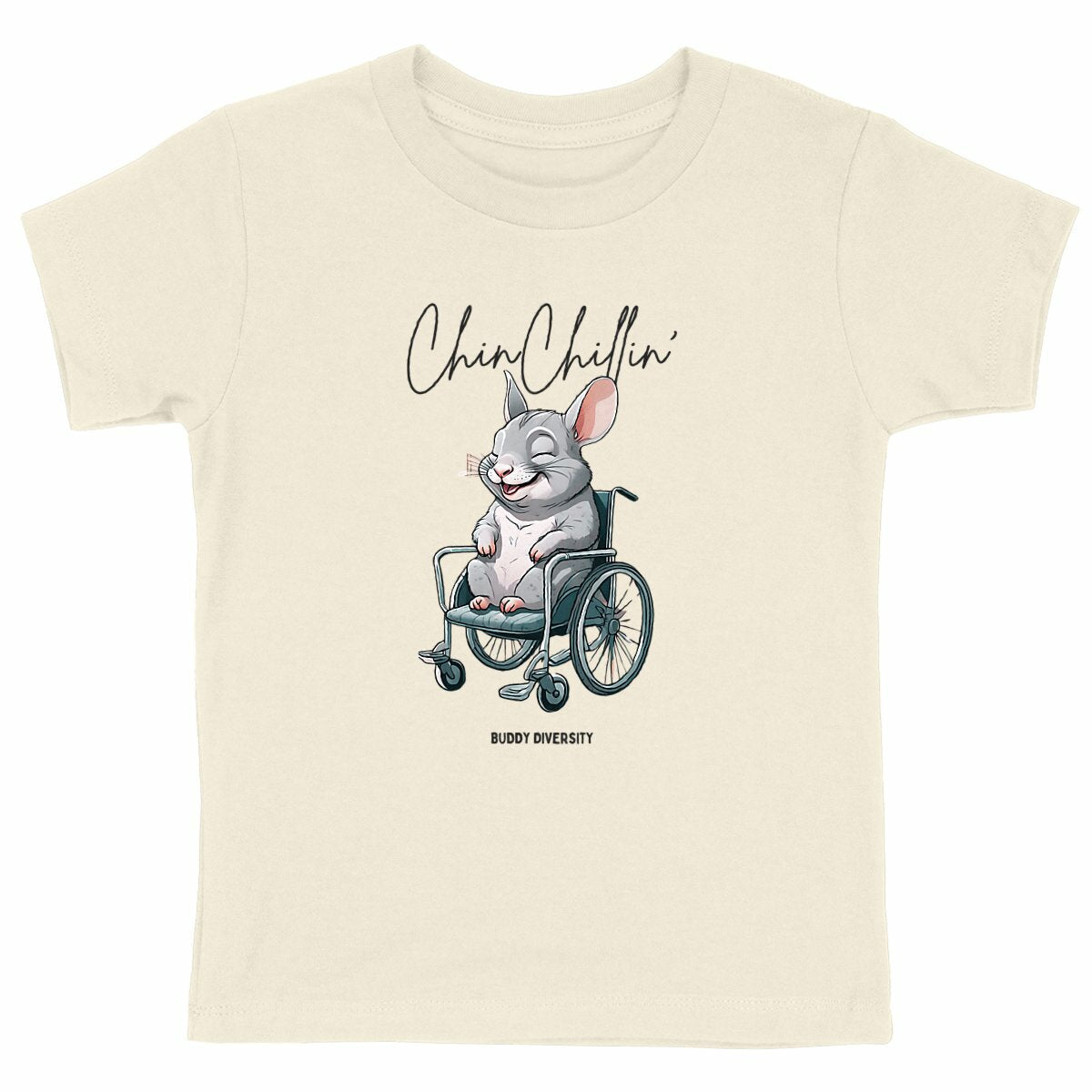 ChinChillin' | Chinchilla in a wheelchair | Organic Kids T-Shirt