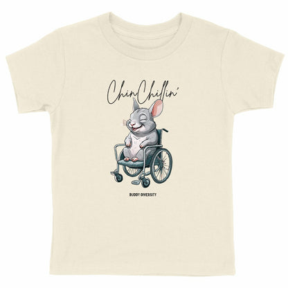 ChinChillin' | Chinchilla in a wheelchair | Organic Kids T-Shirt