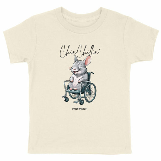 ChinChillin' | Chinchilla in a wheelchair | Organic Kids T-Shirt