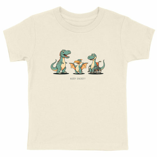 We should be friends | Organic Kids T-shirt - front_natural