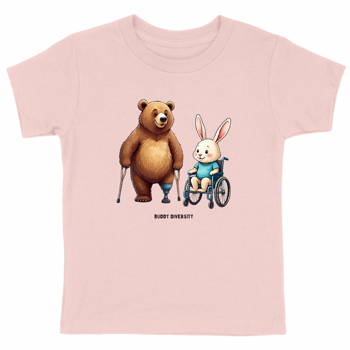 We should be friends | Bear and bunny | Organic Kids T-shirt