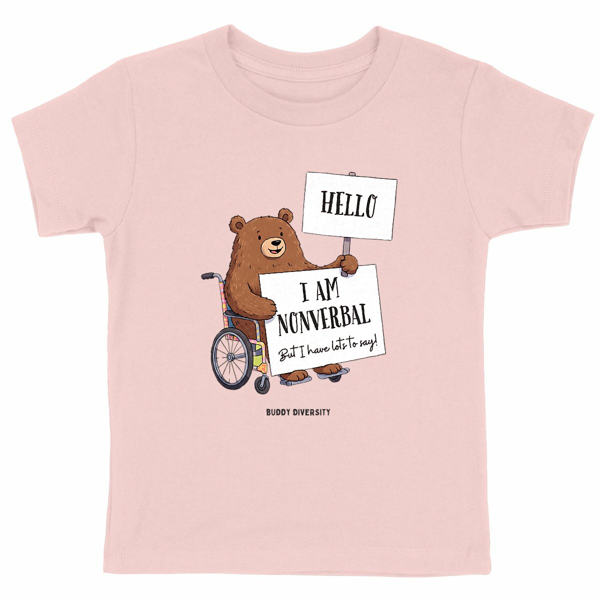Hello I am nonverbal but I have lots to say | Organic Kids T-shirt