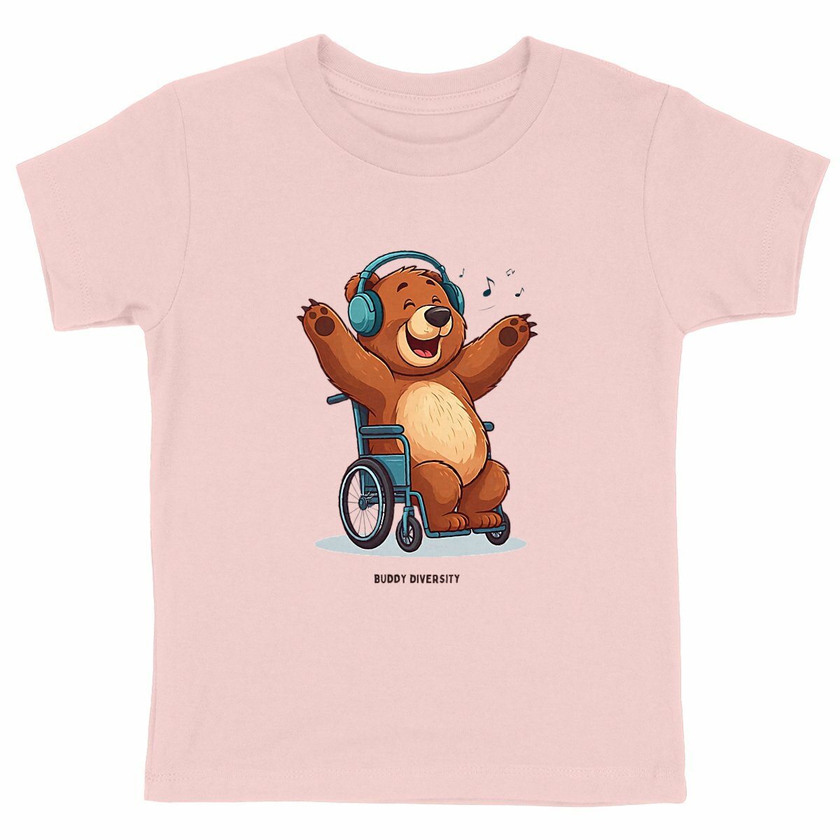 Bear listning to music | Organic Kids T-shirt