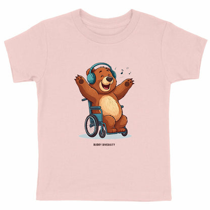 Bear listning to music | Organic Kids T-shirt