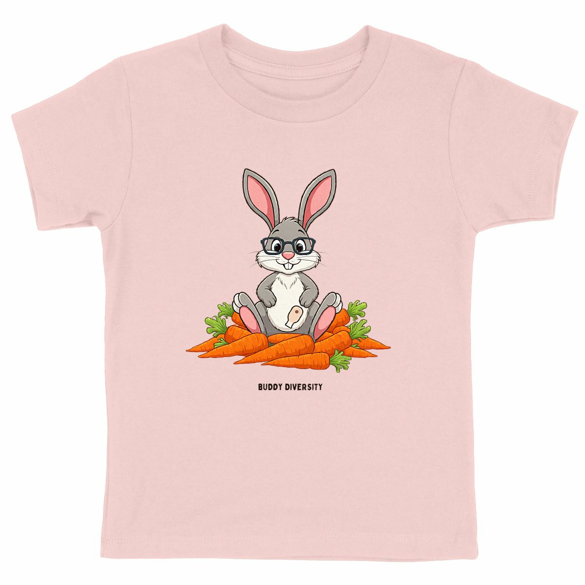 Bunny with an Ostomy pouch | Organic Cotton Kids T-shirt