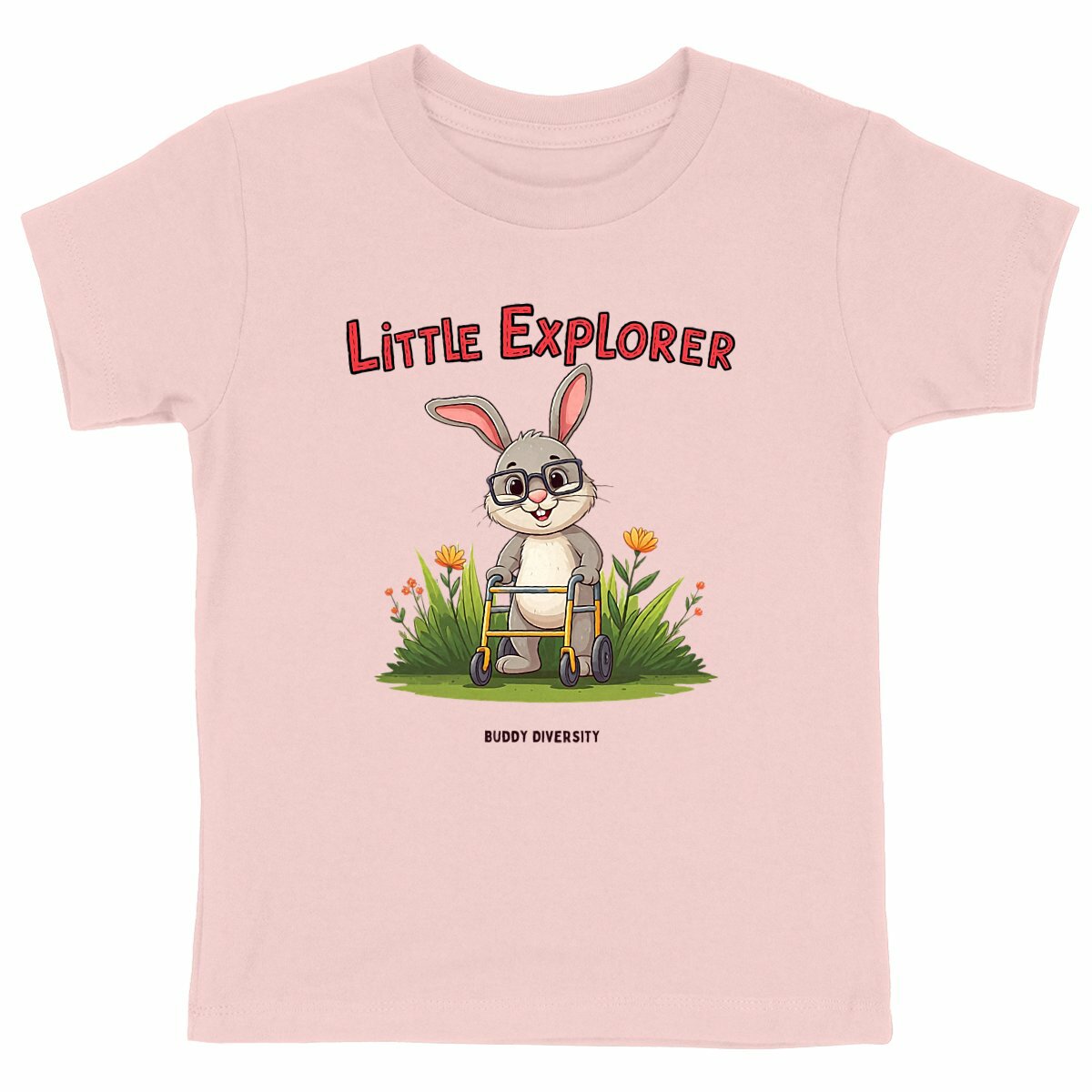 Super Zebra | Zebra in a wheelchair | Organic Kids T-Shirt 